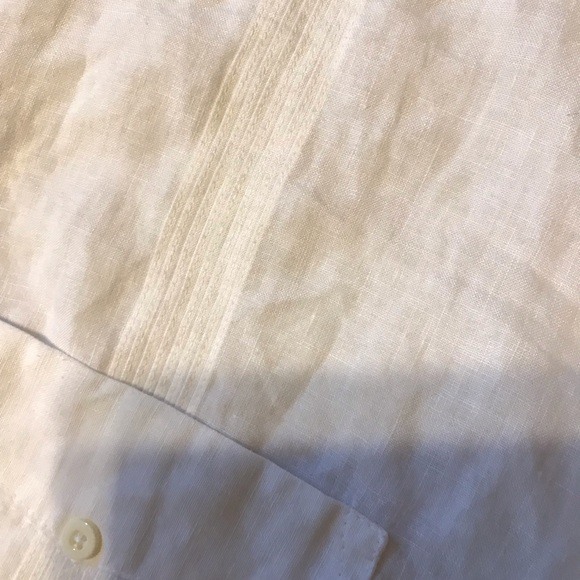 Authentic Oscar de la Renta linen oversized dress shirt or blazer size L - Picture 11 of 13